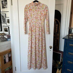 Vintage 70's Polyester Dress sz S